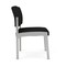 Lesro Lenox Steel Armless Guest Chair, Black/Onyx Seat, Black/Onyx Back, 22.5 W 24.5 L 32 H, No Arms LS1102 - alternate 3